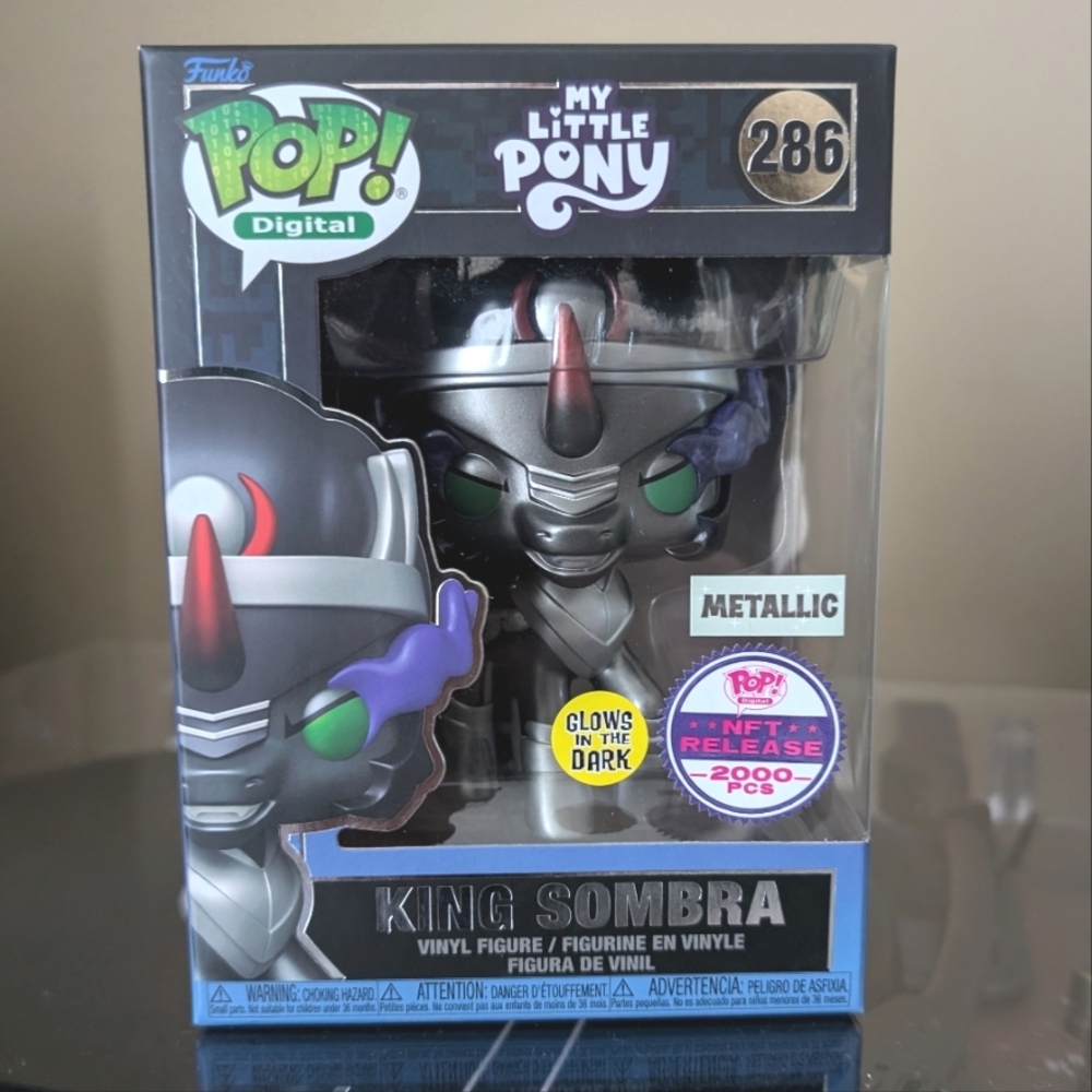 Funko My Little Pony NFT Digital Exclusive Glow in the Dark Metallic King Sombra